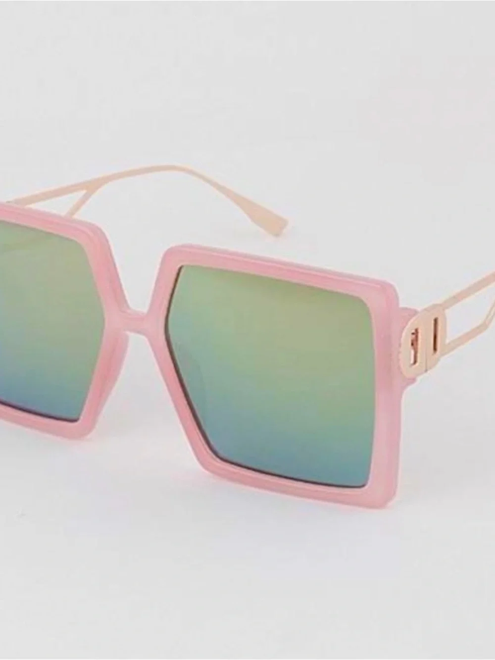 Women’s Hexagonal Fashion Sunglasses - Pink, White, Light Blue, Mint